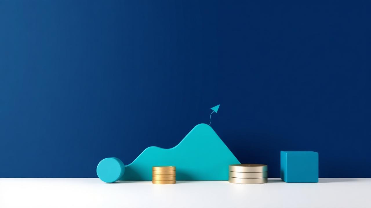 Ilustración de crecimiento financiero y equipamiento empresarial